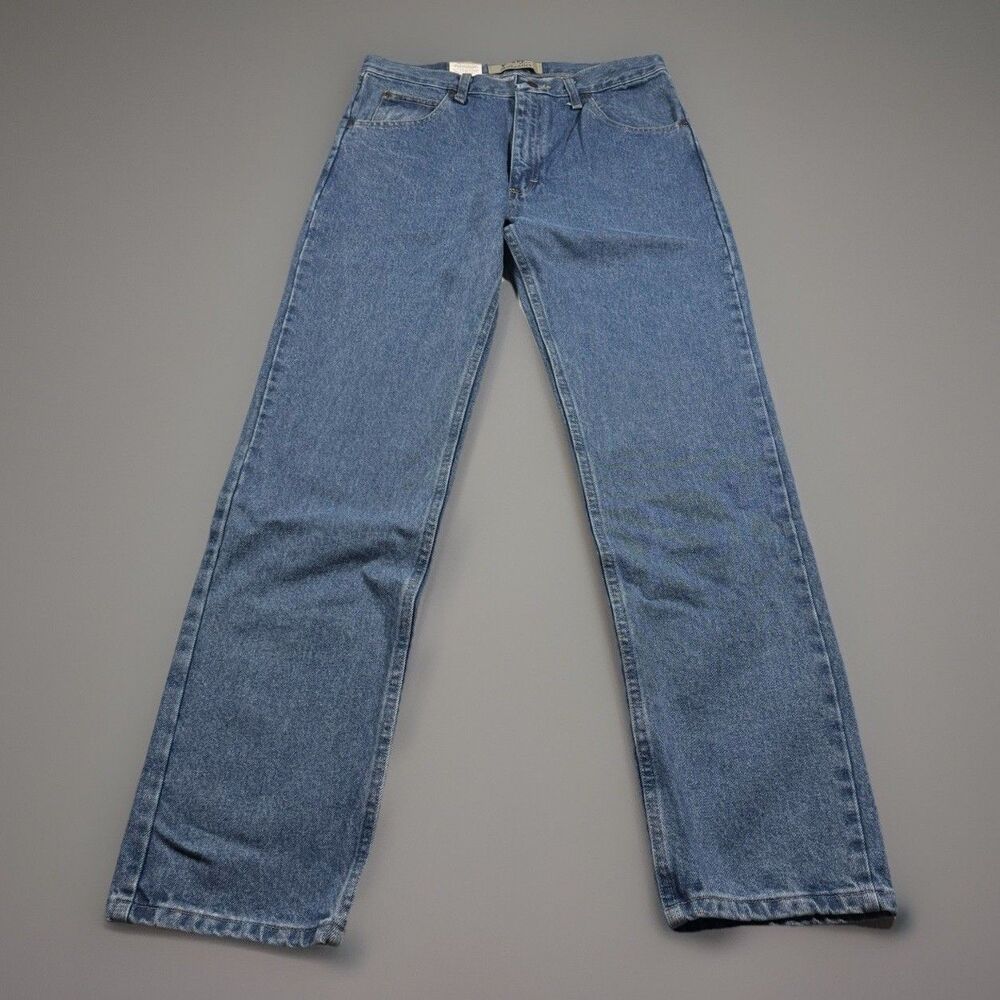 Wrangler Authentic Straight Leg Jeans Men’s 33x34 Med Wash Regular Fit NWT